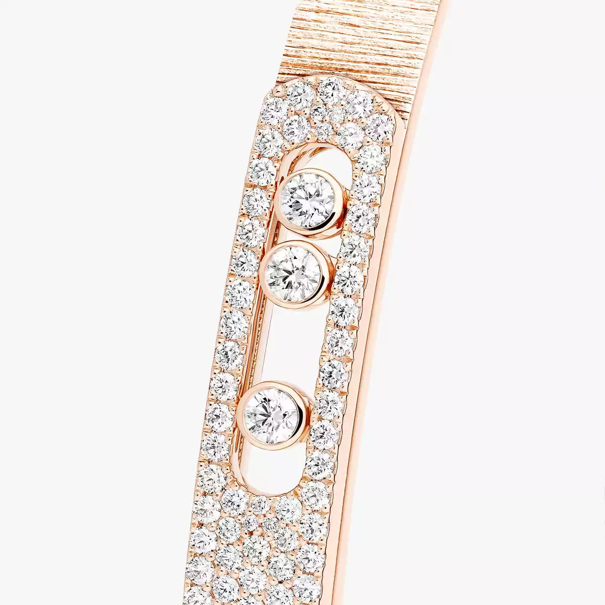 [GALE]Move Noa Ciselé half pavé bangle