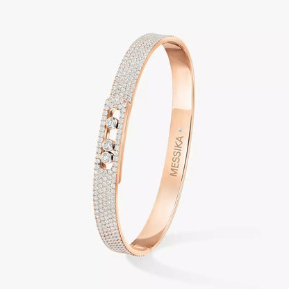 [GALE]Move Noa Full Pavé Diamond Bangle Bracelet