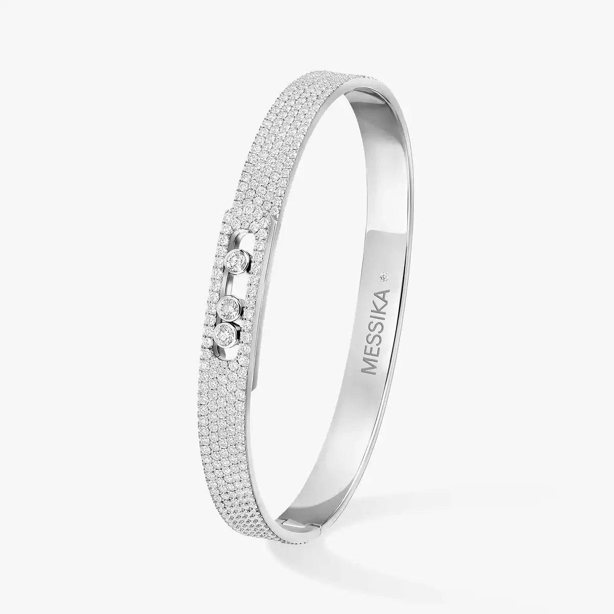 [GALE]Move Noa Full Pavé Diamond Bangle Bracelet