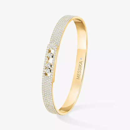 [GALE]Move Noa Full Pavé Diamond Bangle Bracelet