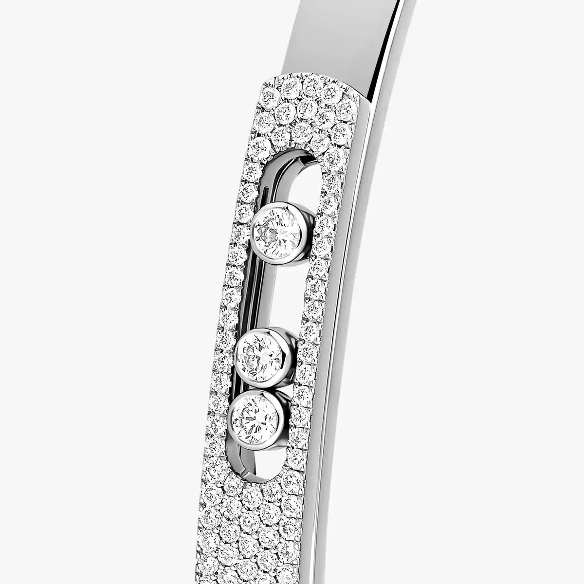 [GALE]Move Noa Rose Gold Pavé Diamond Bangle Bracelet