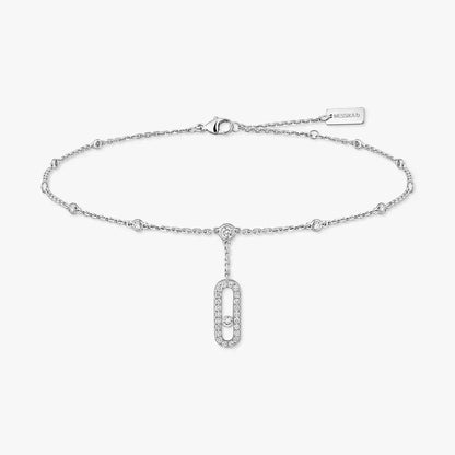 [GALE] Move Uno pavé ankle bracelet
