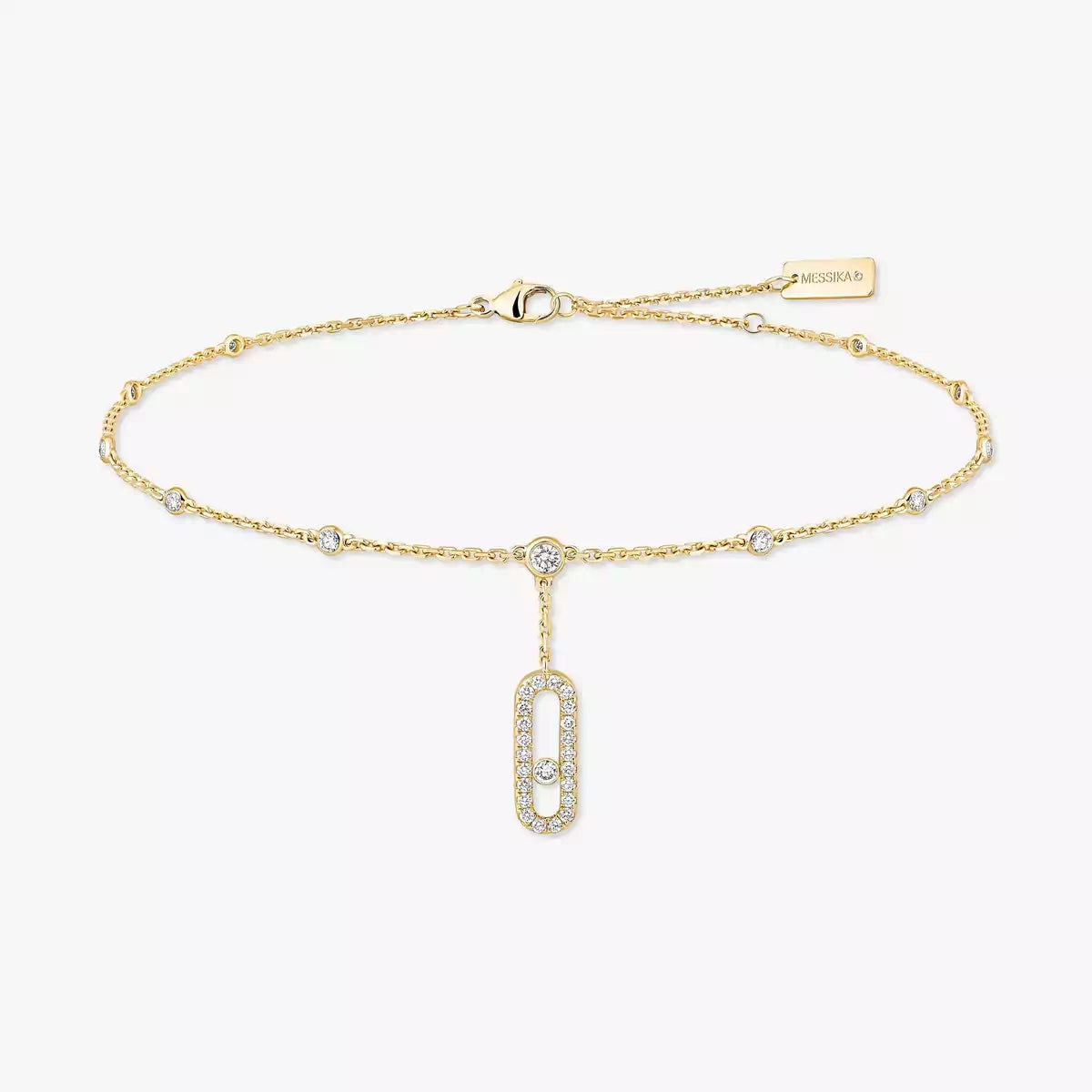 [GALE] Move Uno pavé ankle bracelet