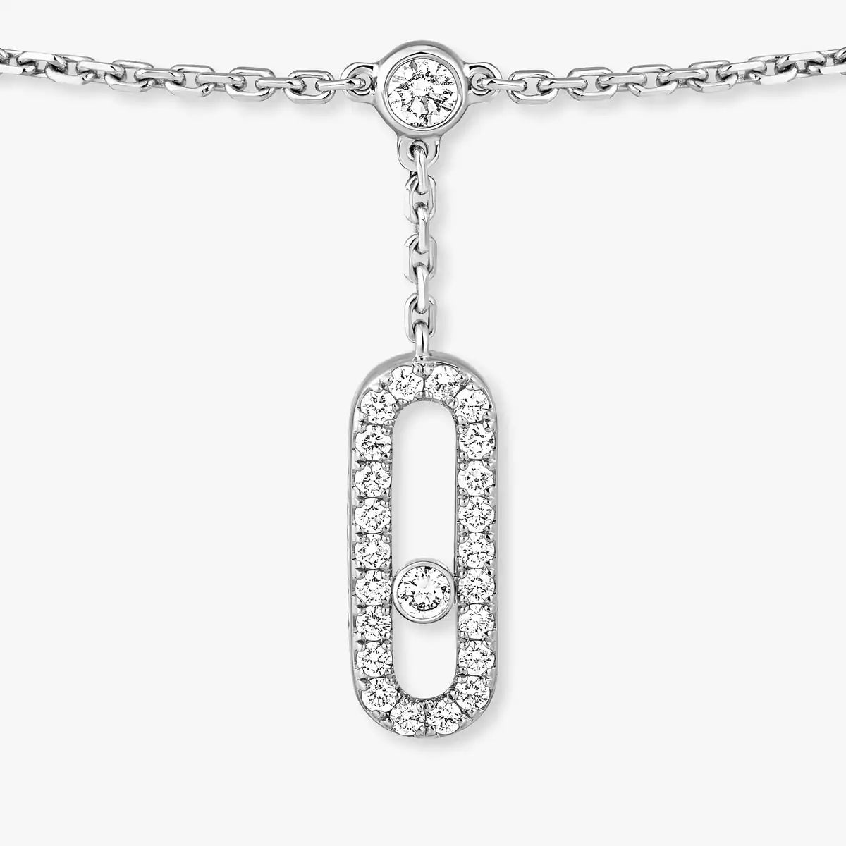 [GALE] Move Uno pavé ankle bracelet