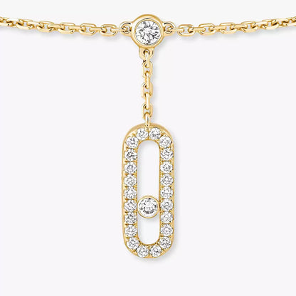 [GALE] Move Uno pavé ankle bracelet