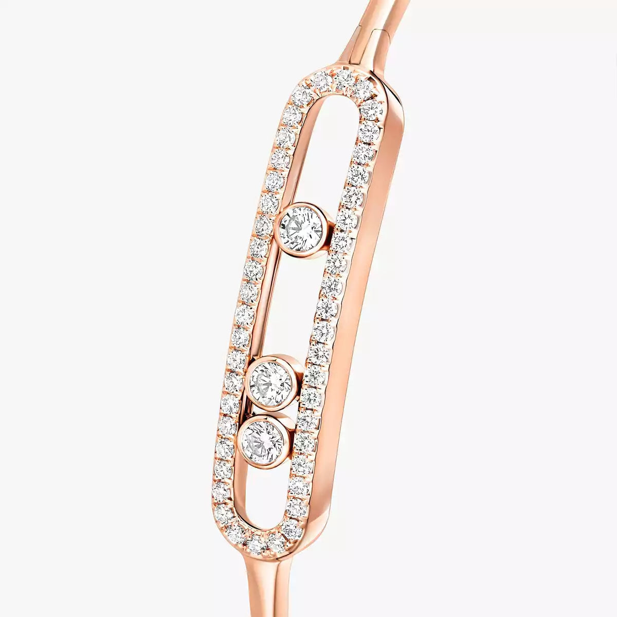 [GALE]Move Pavé Diamond Bangle Bracelet M