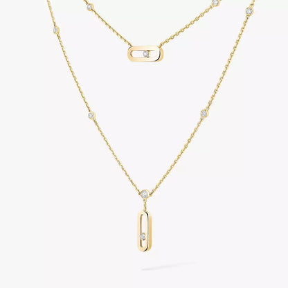 [GALE] Move Uno Diamond Necklace