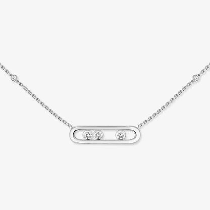 [GALE] Baby Move Gold Diamond Necklace