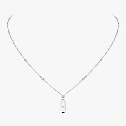 [GALE] Move Uno Gold Diamond Long Necklace
