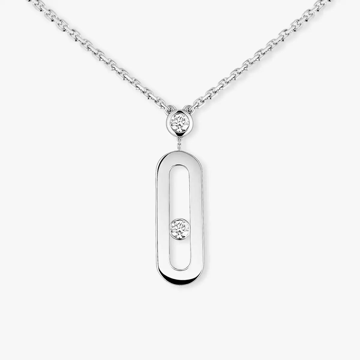 [GALE] Move Uno Gold Diamond Long Necklace