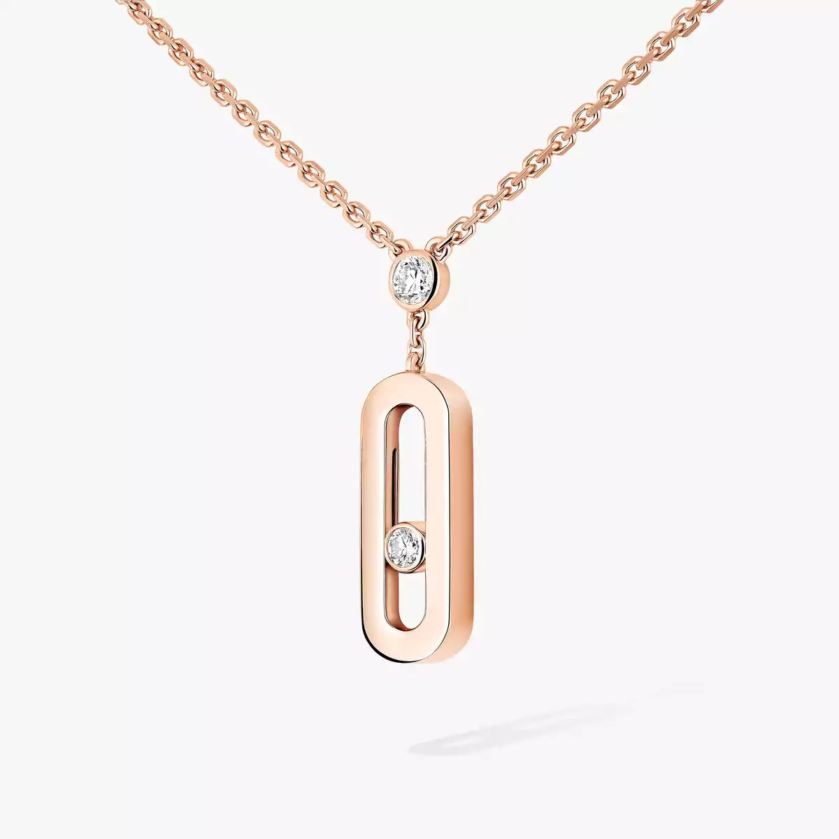 [GALE] Move Uno Gold Diamond Long Necklace