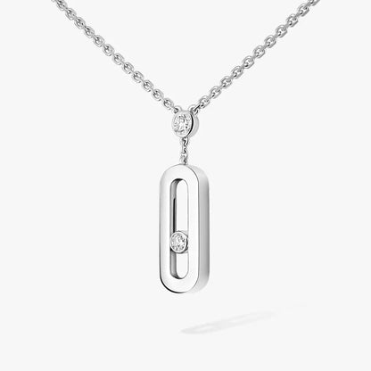 [GALE] Move Uno Gold Diamond Long Necklace