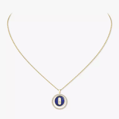 [GALE]Lucky Move Diamond Necklace in Rose Gold and White Mother-of-Pearl