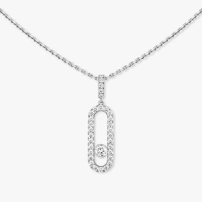 [GALE]Move Uno Diamond Necklace in Rose Gold