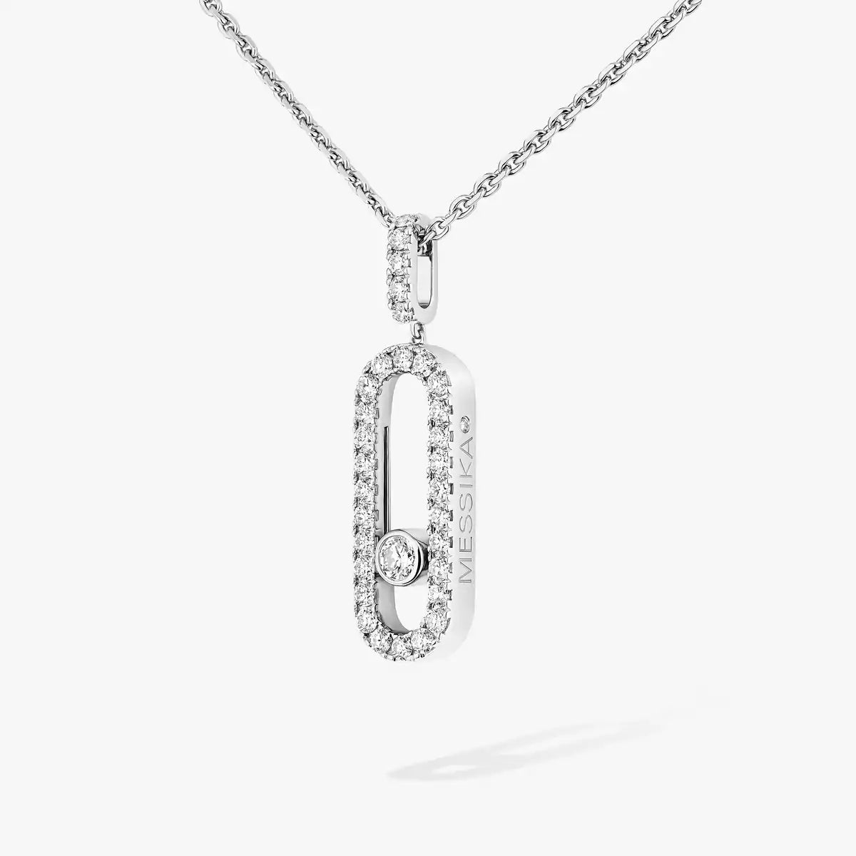 [GALE]Move Uno Diamond Necklace in Rose Gold