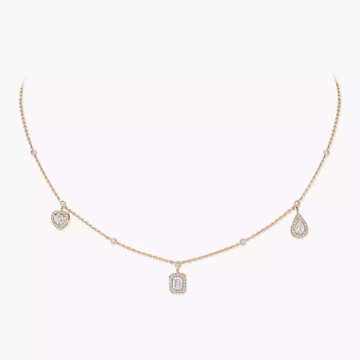 [GALE]My Twin Diamond Necklace in Silver