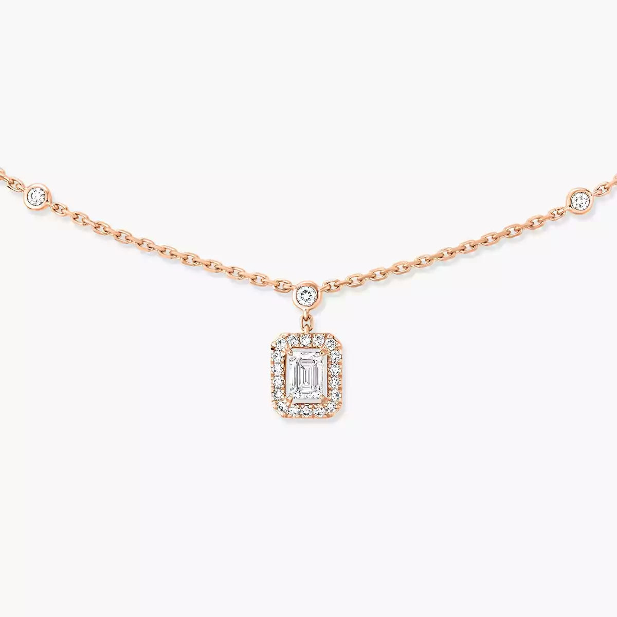 [GALE]My Twin Diamond Necklace in Silver