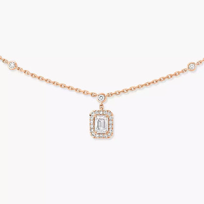 [GALE]My Twin Diamond Necklace in Silver