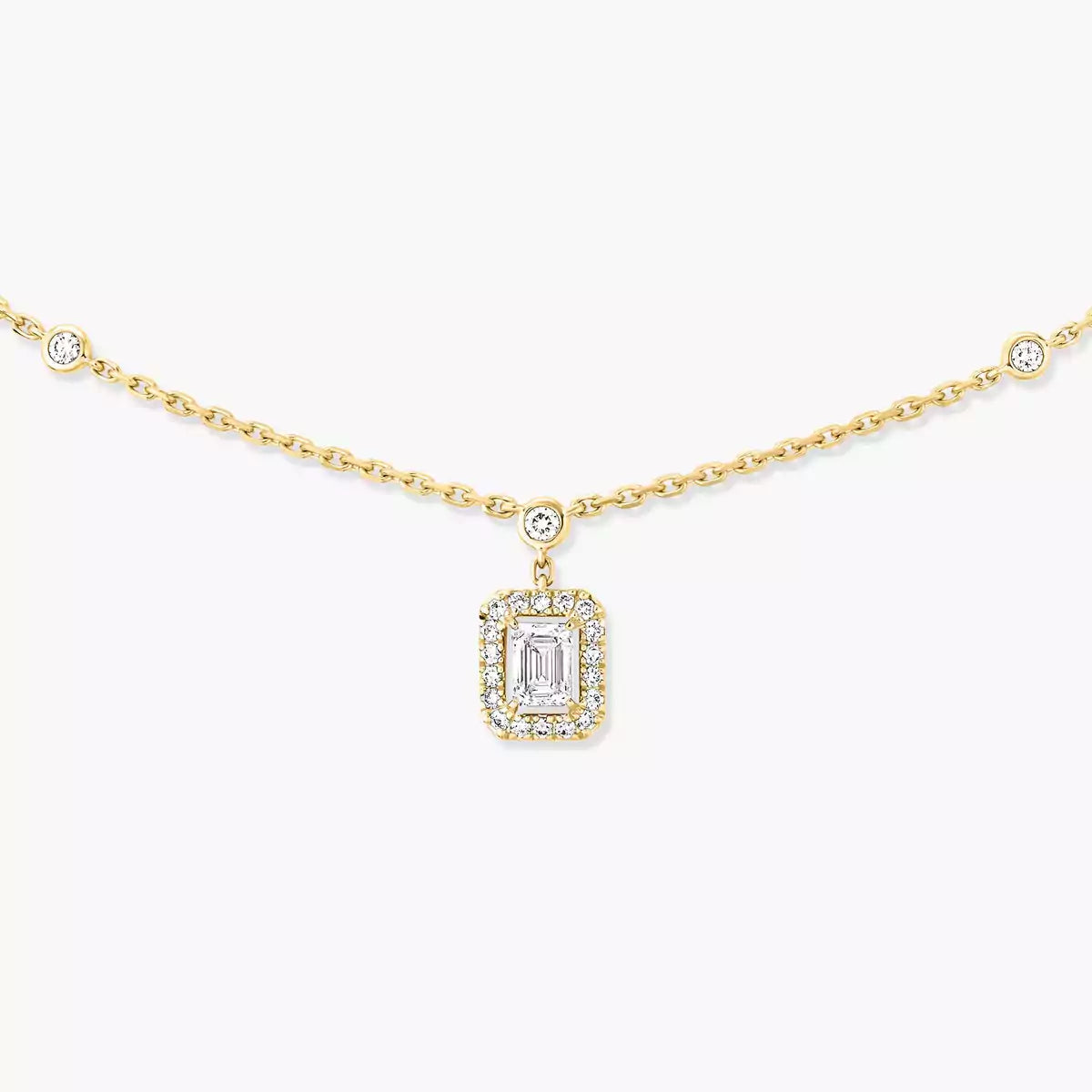 [GALE]My Twin Diamond Necklace in Silver