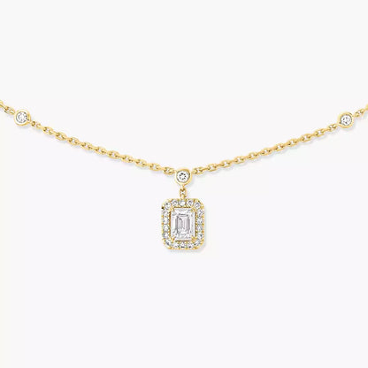 [GALE]My Twin Diamond Necklace in Silver