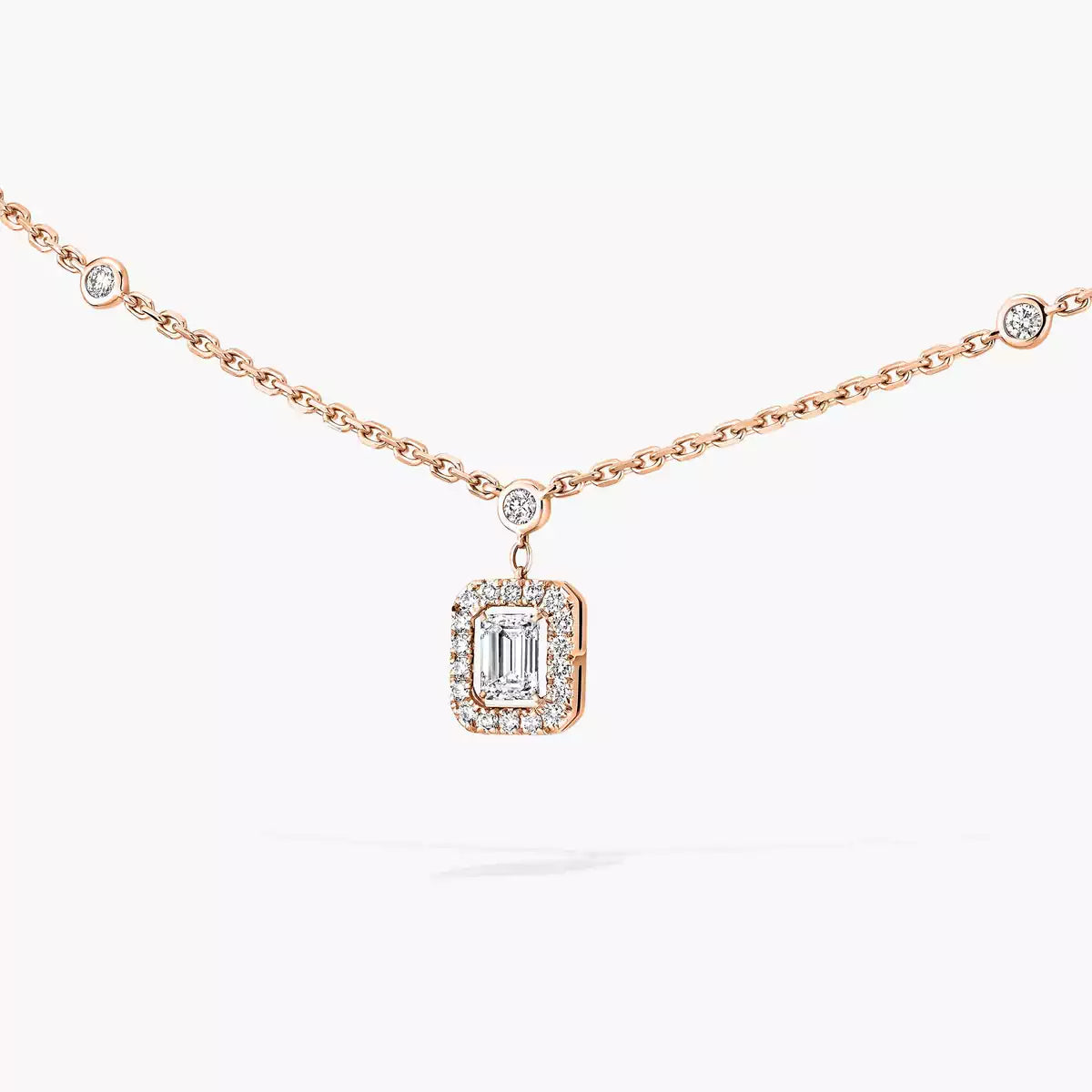 [GALE]My Twin Diamond Necklace in Silver