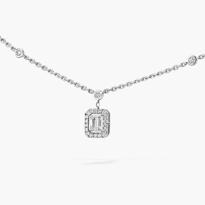 [GALE]My Twin Diamond Necklace in Silver