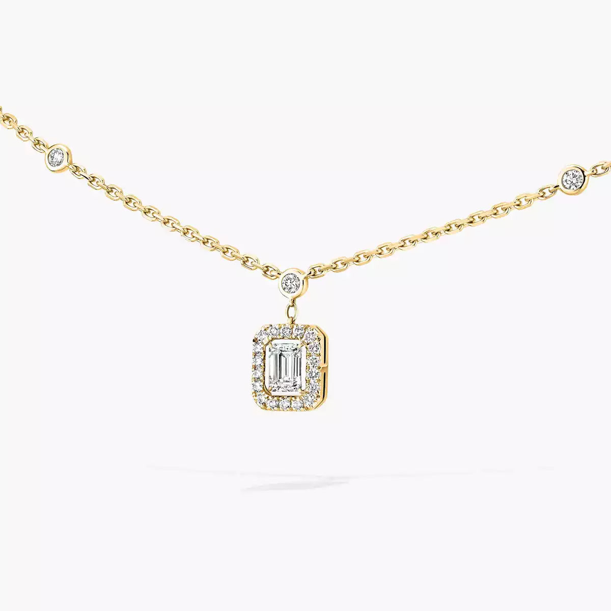 [GALE]My Twin Diamond Necklace in Silver