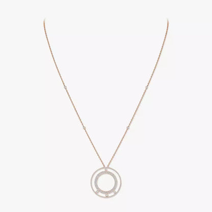 [GALE]Move Romane Long Pave_-Set Diamond Necklace