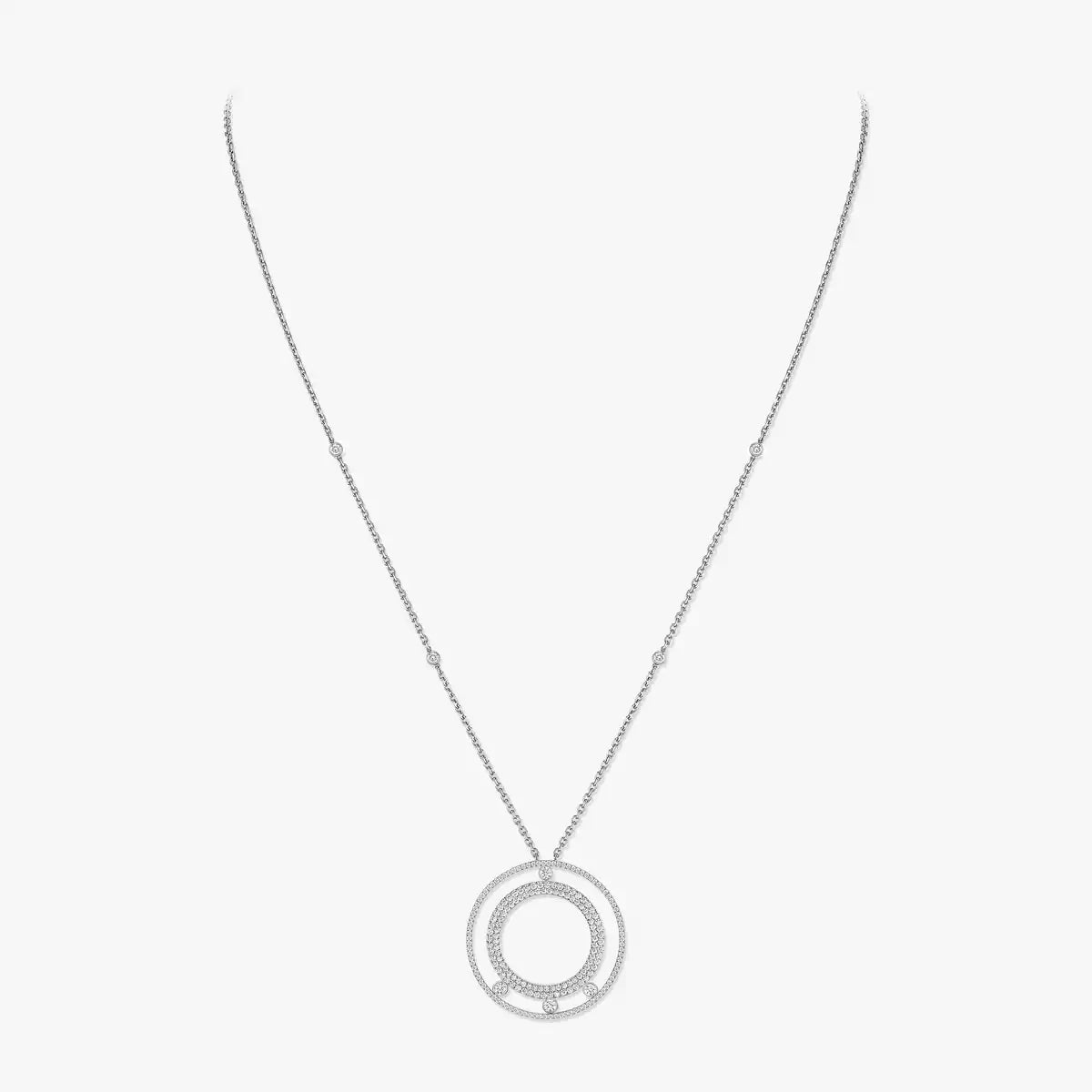 [GALE]Move Romane Long Pave_-Set Diamond Necklace