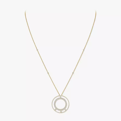 [GALE]Move Romane Long Pave_-Set Diamond Necklace