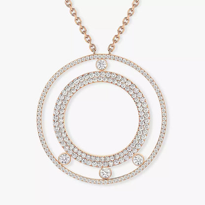 [GALE]Move Romane Long Pave_-Set Diamond Necklace