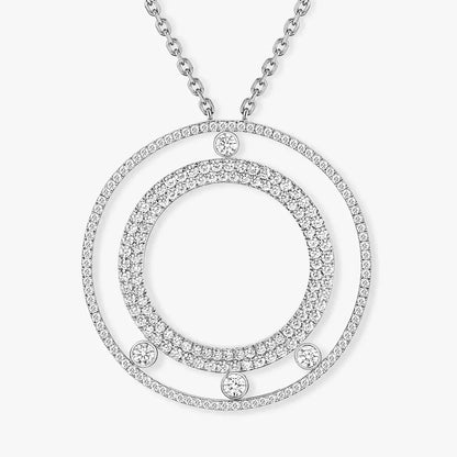 [GALE]Move Romane Long Pave_-Set Diamond Necklace