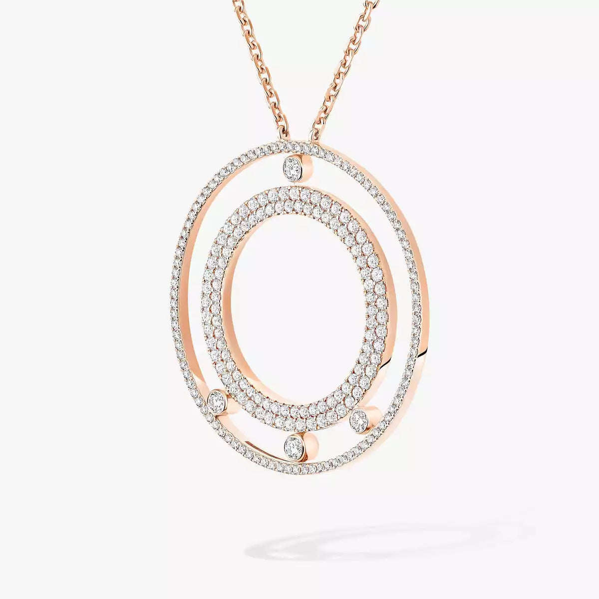 [GALE]Move Romane Long Pave_-Set Diamond Necklace