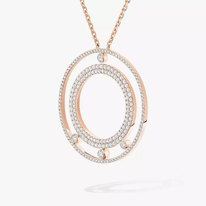 [GALE]Move Romane Long Pave_-Set Diamond Necklace