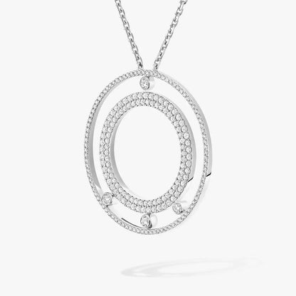 [GALE]Move Romane Long Pave_-Set Diamond Necklace