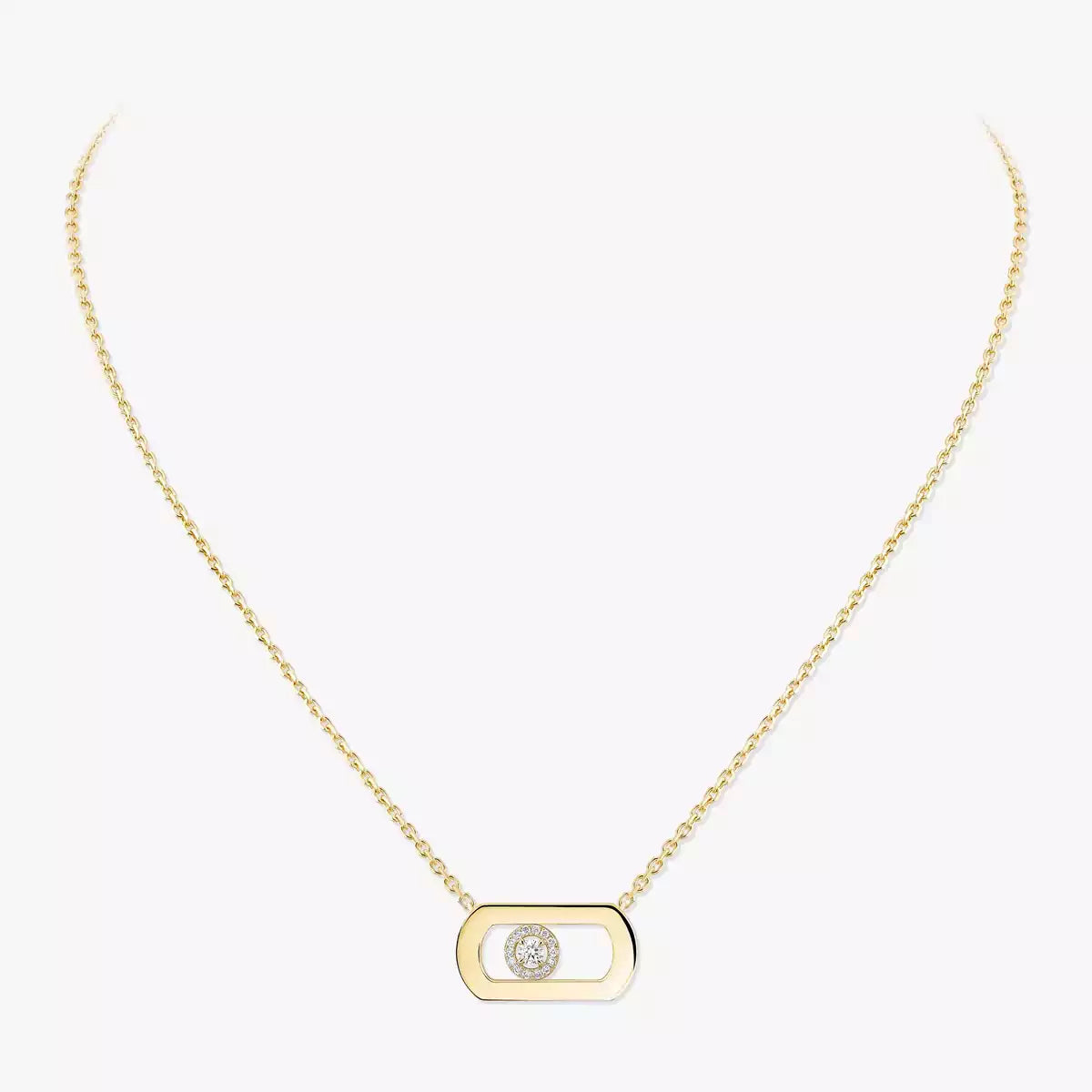 [GALE]So Move Diamond Necklace in Gold