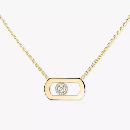 [GALE]So Move Diamond Necklace in Gold