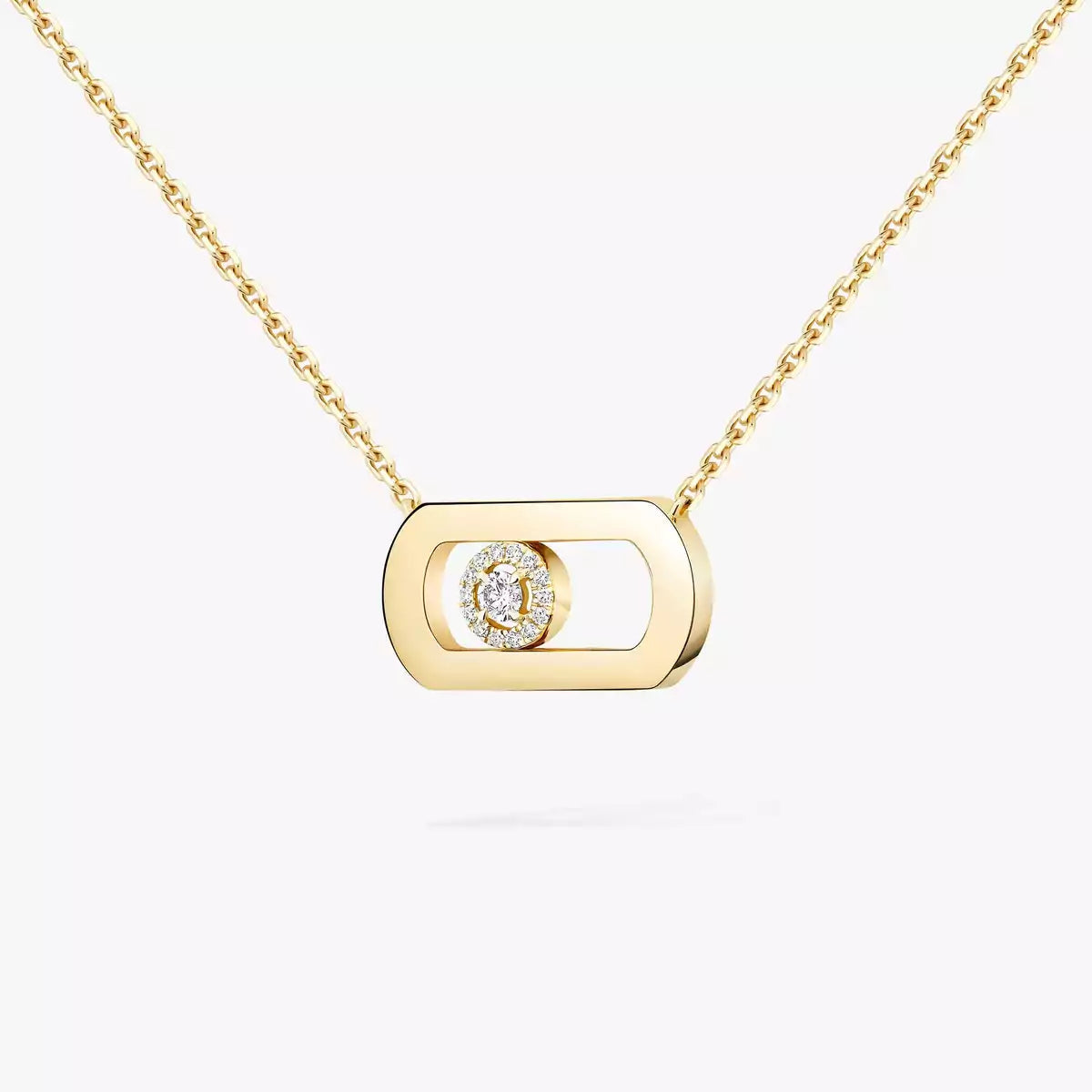 [GALE]So Move Diamond Necklace in Gold