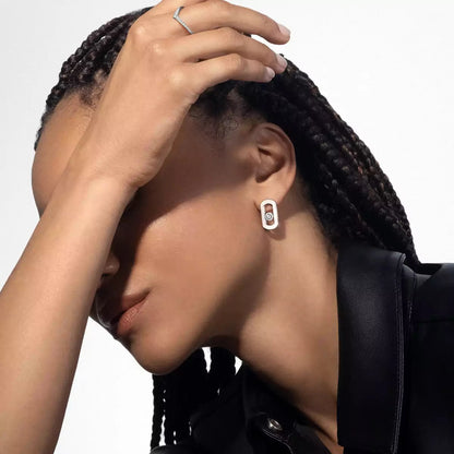 [GALE]So Move Diamond Earrings in Yellow Gold