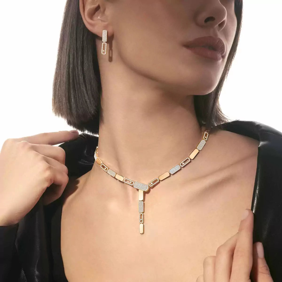 [GALE]Imperial Move SM Diamond Earrings