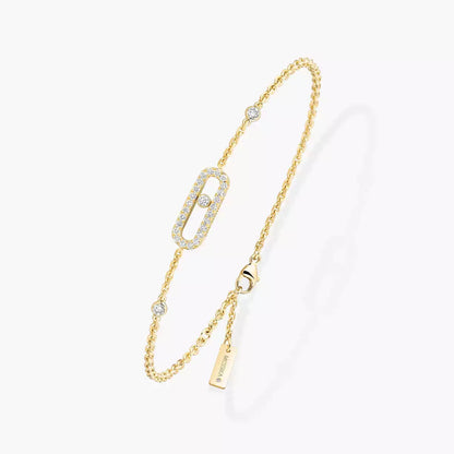 [GALE]Move Uno Diamond Bracelet