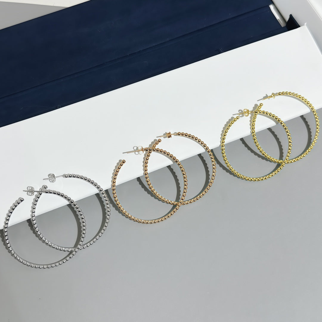 [GALE] SMOOTH BEAD STUD EARRINGS