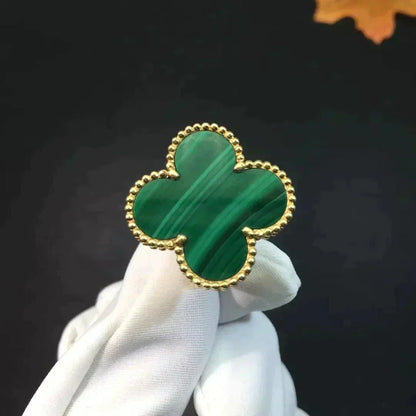 [GALE]CLOVER MALACHITE RING