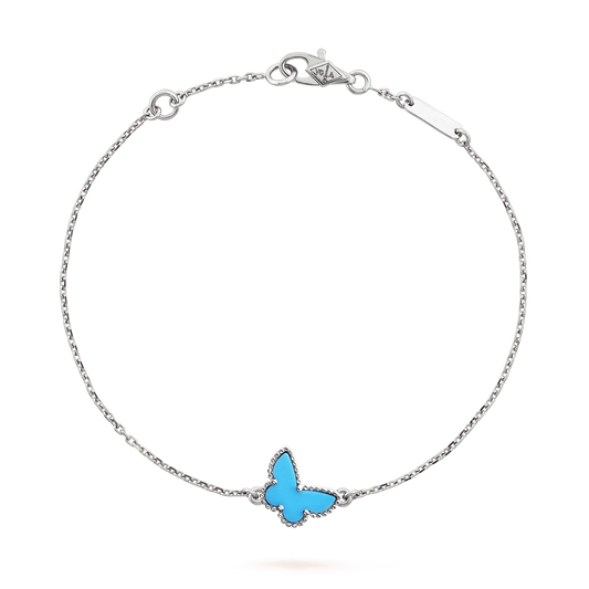 [GALE]BUTTERFLY TURQUOISE BUTTERFLY BRACELET SILVER