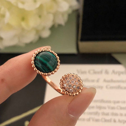 [GALE]PERLEE COULEURS DIAMOND ROSE GOLD BETWEEN THE FINGER RING