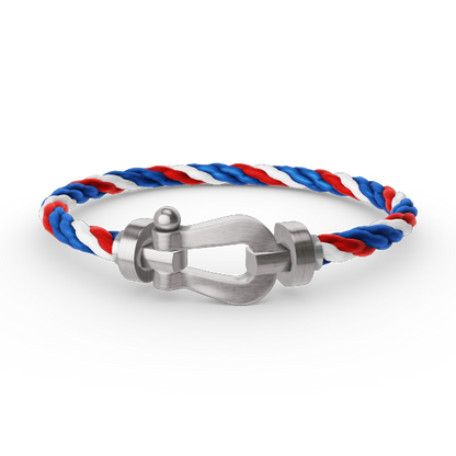 [GALE]FORCE LARGE HORSESHOE NO DIAMOND BRACELET SILVER