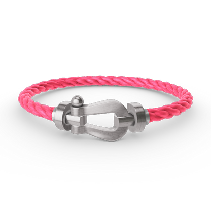 [GALE]FORCE LARGE HORSESHOE NO DIAMOND BRACELET SILVER